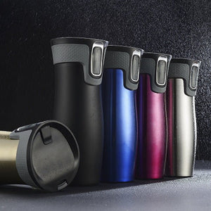 Vacuum Insulated Stainless Steel Travel Mugs Water Flask Thermal Tea Bottle - Zambeel