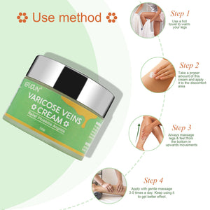 Vein Cream Red Blood Streaks Repair Earthworm Leg Bruises Bulge Relief Pain Safflower Skin care lotion Varicose Cream - Zambeel