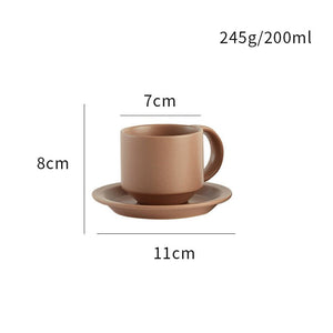 Velvet Ceramic Coffee Mug With Tray - Zambeel