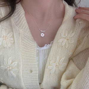 Versatile And Fresh Cherry Blossom Necklace - Zambeel