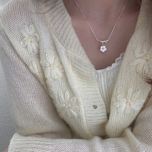 Versatile And Fresh Cherry Blossom Necklace - Zambeel