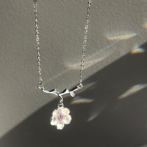 Versatile And Fresh Cherry Blossom Necklace - Zambeel