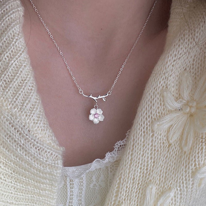 Versatile And Fresh Cherry Blossom Necklace - Zambeel
