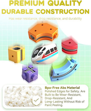 Versatile Magnetic Railcar Track Set - Zambeel