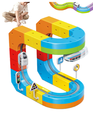 Versatile Magnetic Railcar Track Set - Zambeel