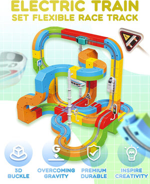 Versatile Magnetic Railcar Track Set - Zambeel