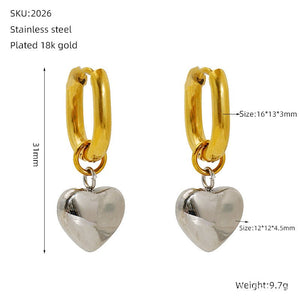 Versatile Non Fading Stainless Steel Earrings - Zambeel