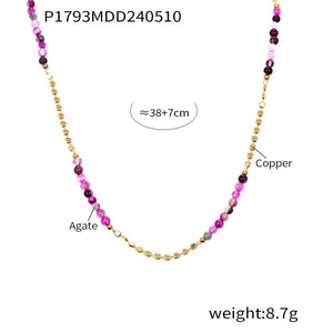 Versatile, Personality - driven Copper Clavicle Necklace - Zambeel