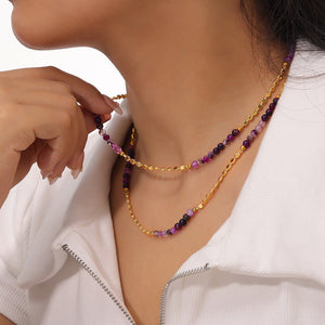 Versatile, Personality - driven Copper Clavicle Necklace - Zambeel
