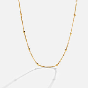 Versatile Titanium Steel Side - Clasp Bead Twist Necklace - Zambeel