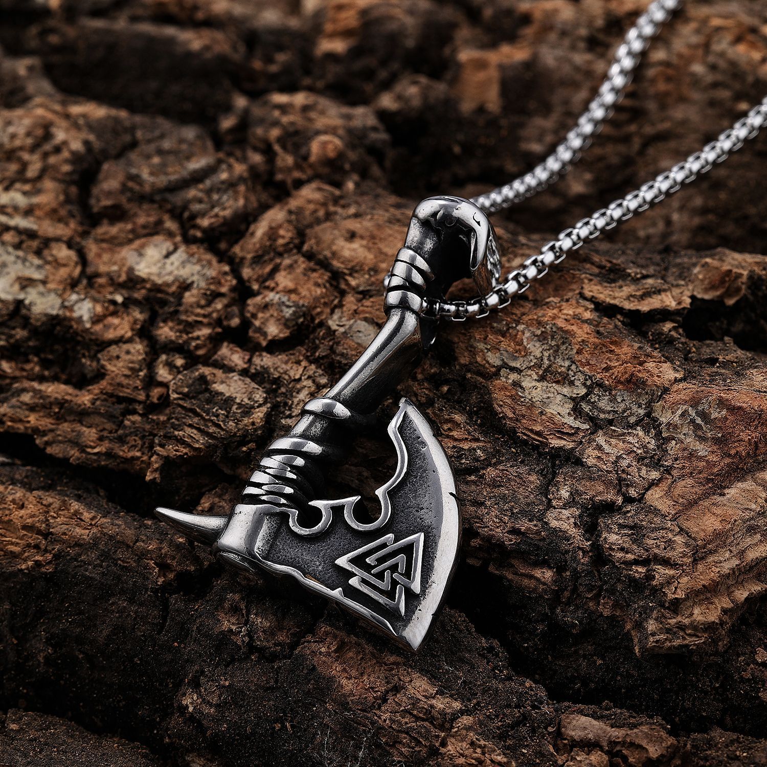 Versatile Trendy Axe - shaped Titanium Steel Pendant - Zambeel
