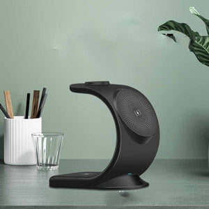 Vertical Three - in - one Magnetic Wireless Charger - Zambeel