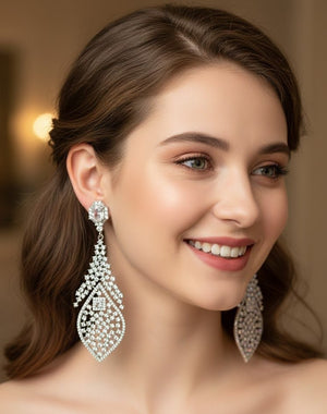 Vintage Floral Lace Earrings - Zambeel