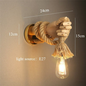 Vintage Ornament Mechanical Hand Wall Lamp - Zambeel