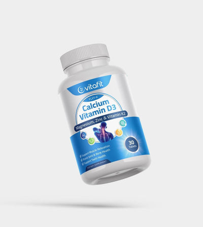 Vitafit FLXY - K Calcium Vitamin D3 with Magnesium, Zinc & Vitamin K2 - Zambeel