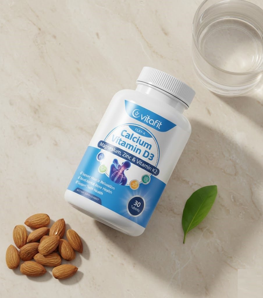 Vitafit FLXY - K Calcium Vitamin D3 with Magnesium, Zinc & Vitamin K2 - Zambeel