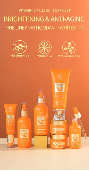 Vitamin C Plus Brightening Anti - aging Skin Care Set - Zambeel
