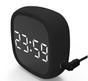 Voice Control Mirror Table Clock Home Decoration Snooze Desk Alarm Clock LED Digital Electronic Clocks Luminous Table Decor - Zambeel