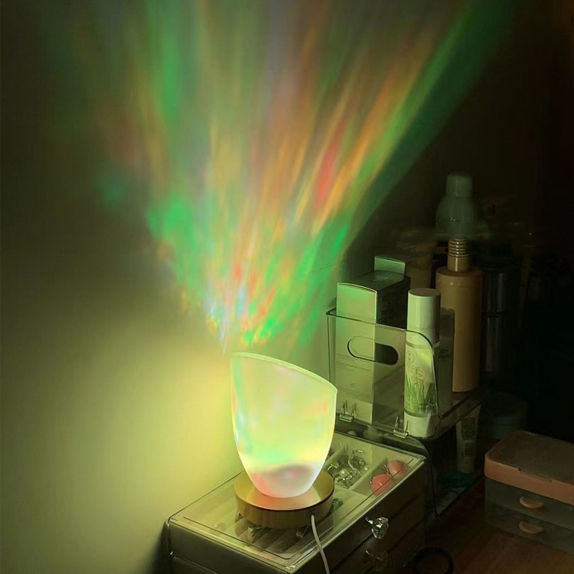 Water Ripple Flame Atmosphere Table Lamp - Zambeel