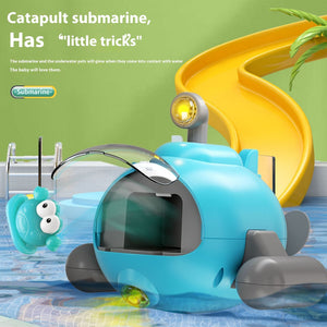 Water Toys Luminous Catapult Submarine Bath Toys - Zambeel
