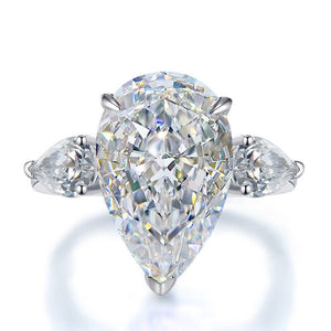 Waterdrop Pear - Shaped Lab - Grown Moissanite Ring For Women - Zambeel