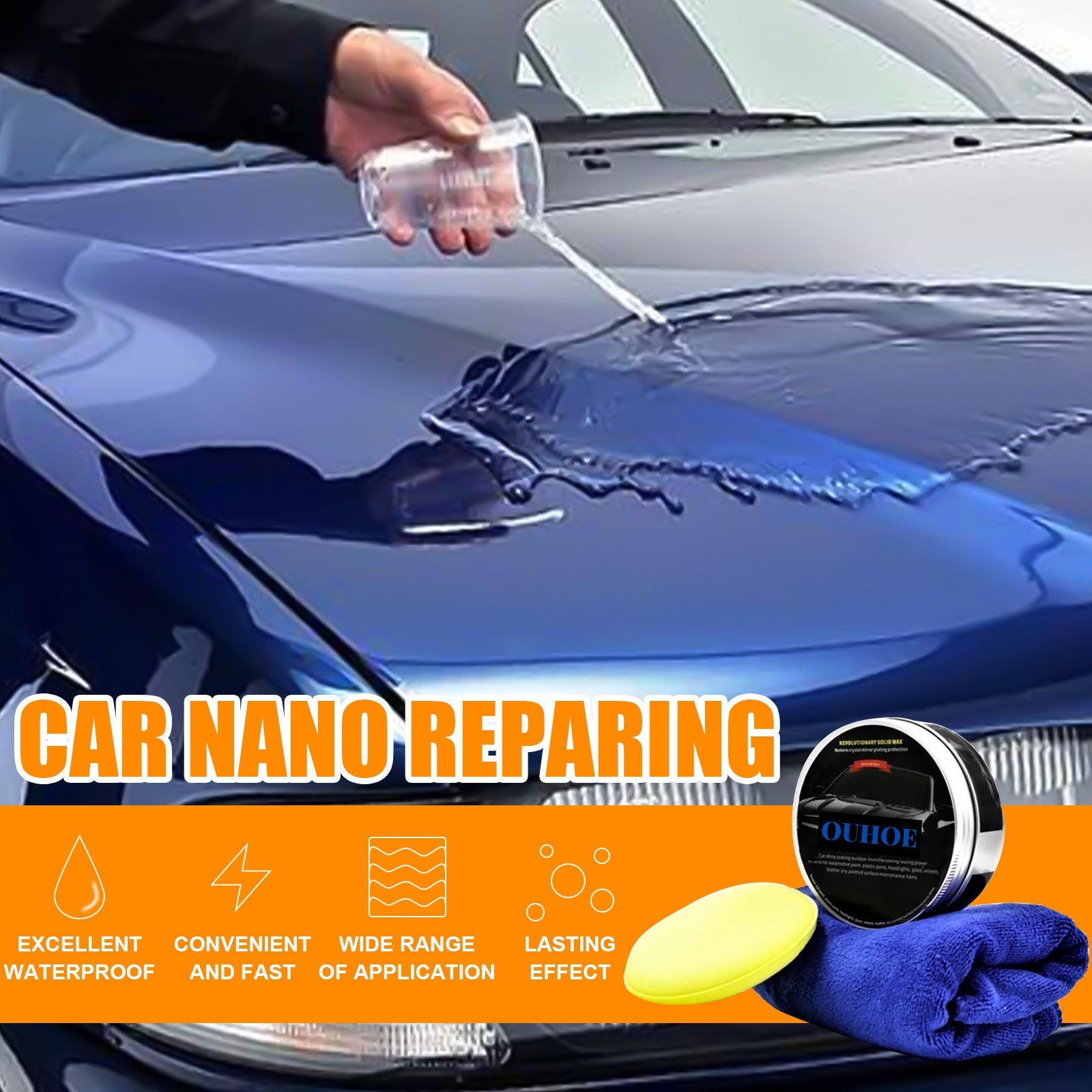 Waterproof And Antifouling Automobile Solid Wax - Zambeel