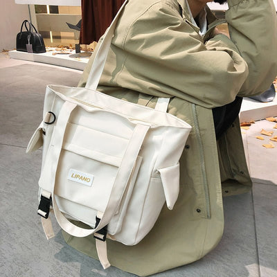 Waterproof Nylon Large Capacity Casual Shoulder Bag - Zambeel