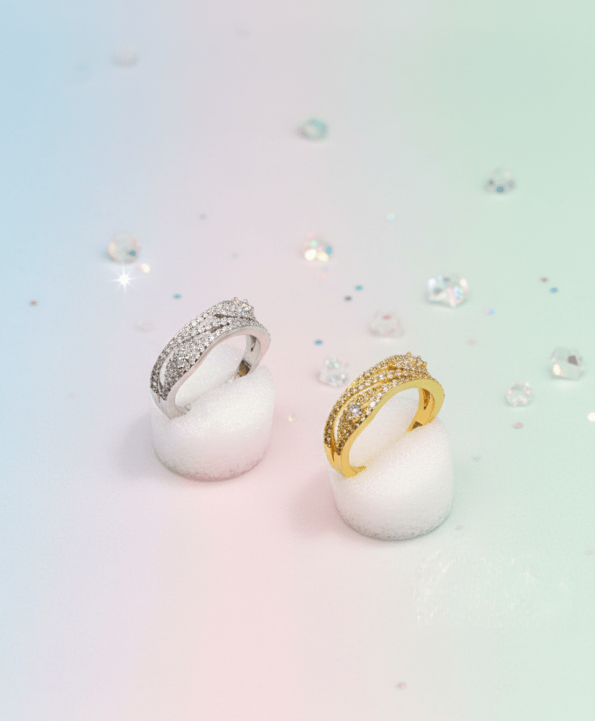 Wave Crystal Ring - Zambeel