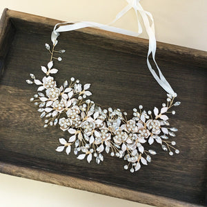 Wedding Dress, Hair Accessories, Headband - Zambeel