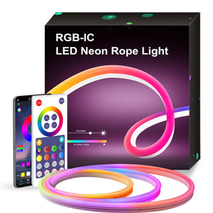 WiFi Smart DIY Modeling Music Neon Light With Music Light Bar Music Remote Control Horse Running Light - Zambeel