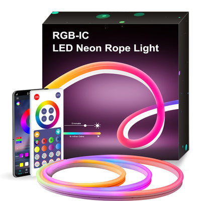 WiFi Smart DIY Modeling Music Neon Light With Music Light Bar Music Remote Control Horse Running Light - Zambeel