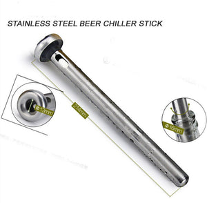 Wine Bottle Cooler Stick Stainless Steel Wine Cooling Rod - Zambeel