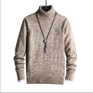 Winter New Men's Jacquard Reversible High Neck Sweater - Zambeel