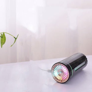 Wireless Air Humidifier Colorful Lights Mute Ultrasonic USB Fogger Diffuser Purifier 800mAh Rechargeabl Cool Mist Maker For Car - Zambeel