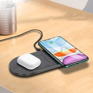 Wireless Charger 2 in 1 Pair 10W Quick Charge - Zambeel