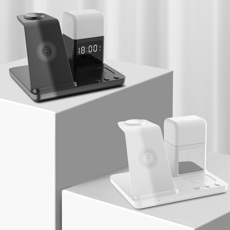 Wireless Charger 6 - in - 1 Small Night Lamp Alarm Clock - Zambeel