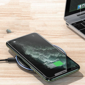 Wireless Charger Desktop Disc Ultra - thin Fast Charge Mobile Phone Wireless Charger - Zambeel