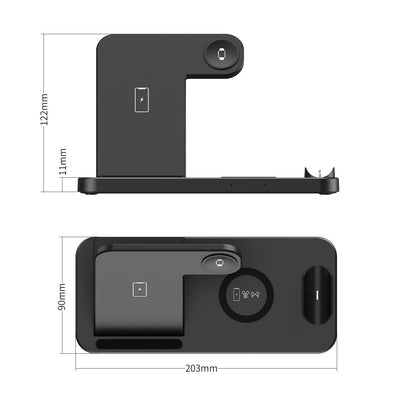 Wireless Charger Three - in - One Wireless Charger for Phones and Watches - Zambeel