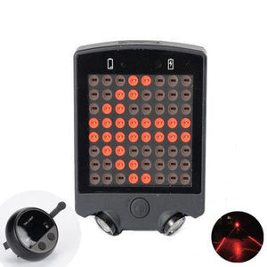 Wireless Remote Control Steering Taillight Bicycle Riding Taillight USB Charging Steering Taillight - Zambeel
