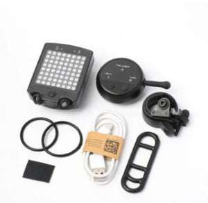 Wireless Remote Control Steering Taillight Bicycle Riding Taillight USB Charging Steering Taillight - Zambeel