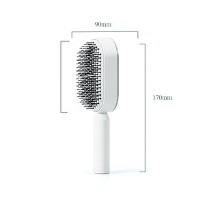 Women Fashion 3D Hair Growth Comb Hairbrush Self - Cleaning Hair Brush Self Cleaning Hair Brush For Women Massage Scalp Promote Blood Circulation Anti Hair Loss - Zambeel