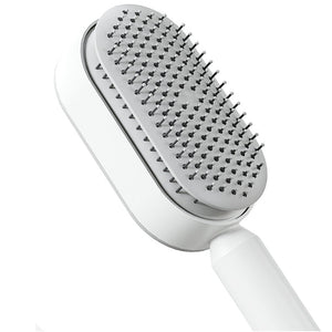 Women Fashion 3D Hair Growth Comb Hairbrush Self - Cleaning Hair Brush Self Cleaning Hair Brush For Women Massage Scalp Promote Blood Circulation Anti Hair Loss - Zambeel