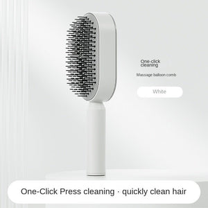 Women Fashion 3D Hair Growth Comb Hairbrush Self - Cleaning Hair Brush Self Cleaning Hair Brush For Women Massage Scalp Promote Blood Circulation Anti Hair Loss - Zambeel