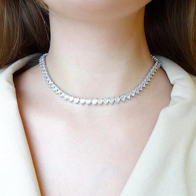 Womens Adjustable Multi - layer Twisted - rope Necklace With Diamond Accents - Zambeel