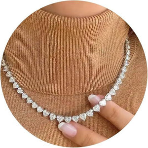 Womens Adjustable Multi - layer Twisted - rope Necklace With Diamond Accents - Zambeel