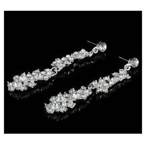 Womens Alloy Necklace And Earrings Two - Piece Set - Zambeel