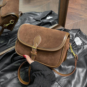 Women's British Style Vintage Saddle Bag Temperament Wild - Zambeel