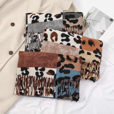 Women's Cashmere - like Duplex Printing Scarf - Zambeel