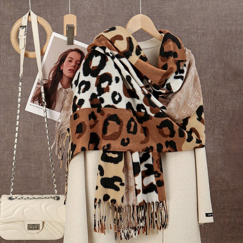 Women's Cashmere - like Duplex Printing Scarf - Zambeel
