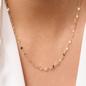 Women's Delicate Lip Chain Necklace - Zambeel